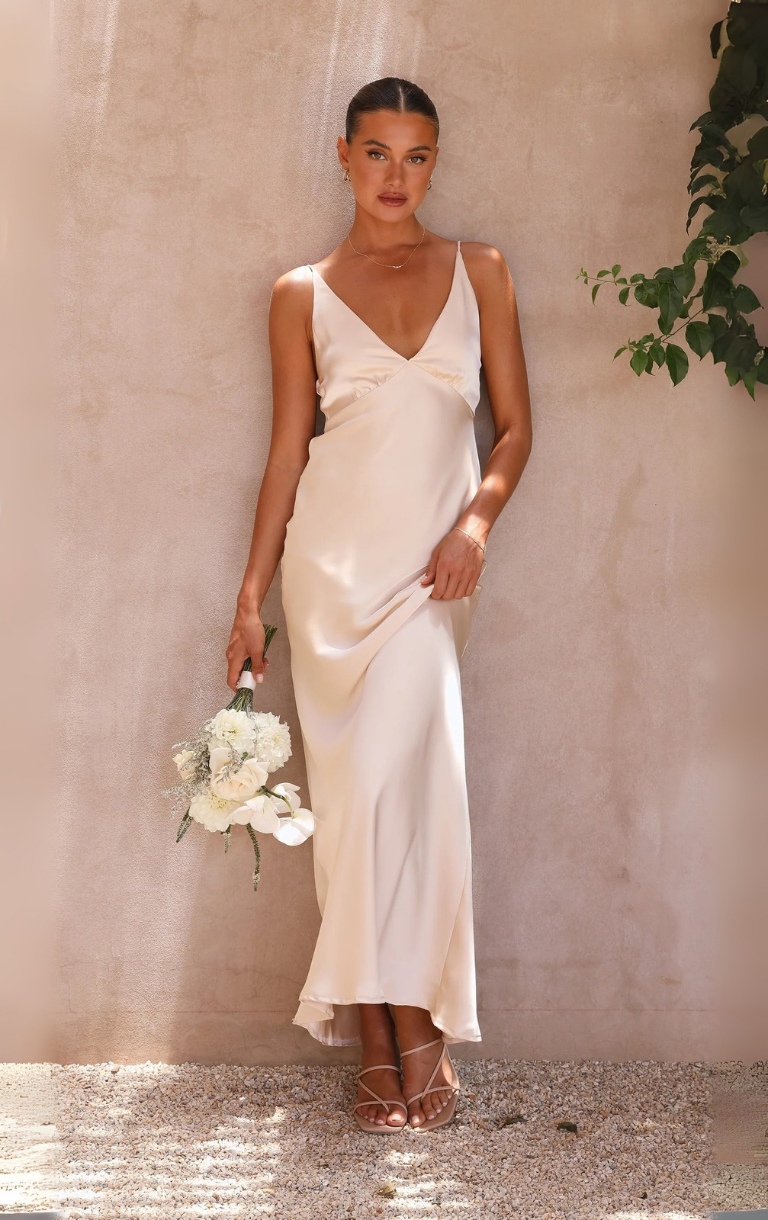 Ziah Maxi Dress - Champagne