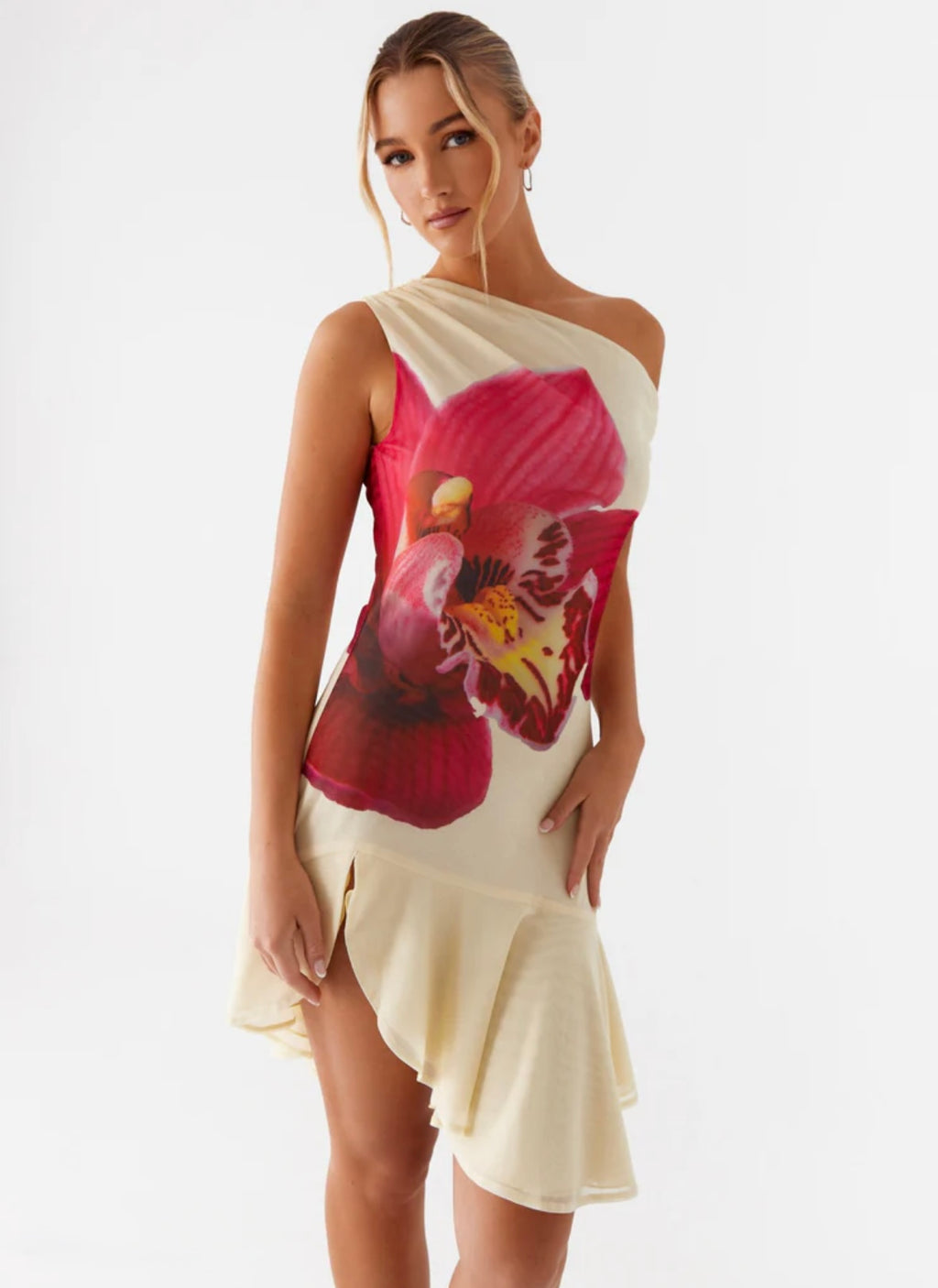Kaylor Mini Dress - Apricot Floral