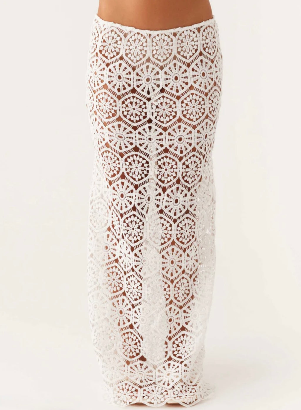 Jade Maxi Skirt - Apricot