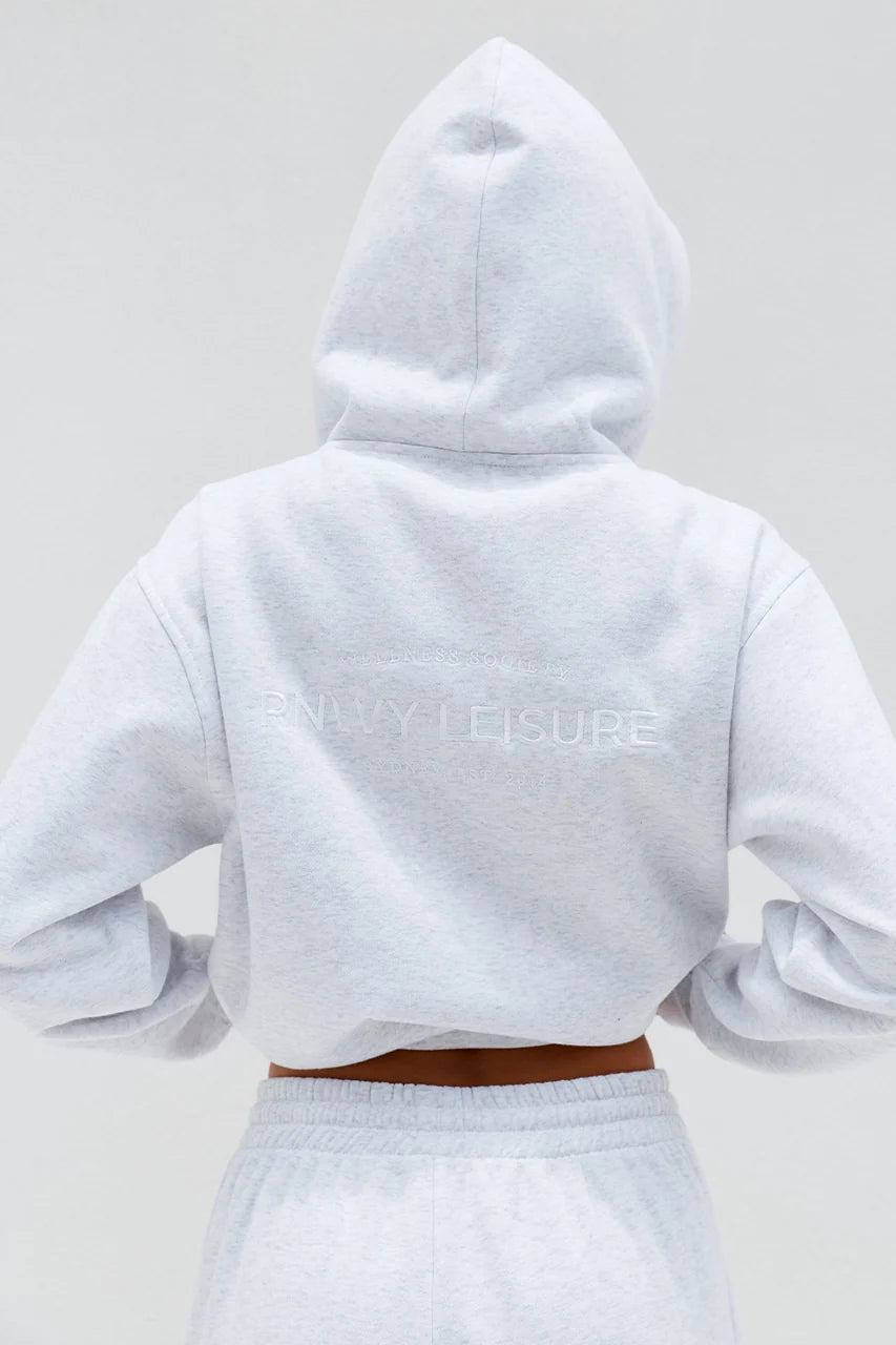 Oversized Hoodie - Grey Marble