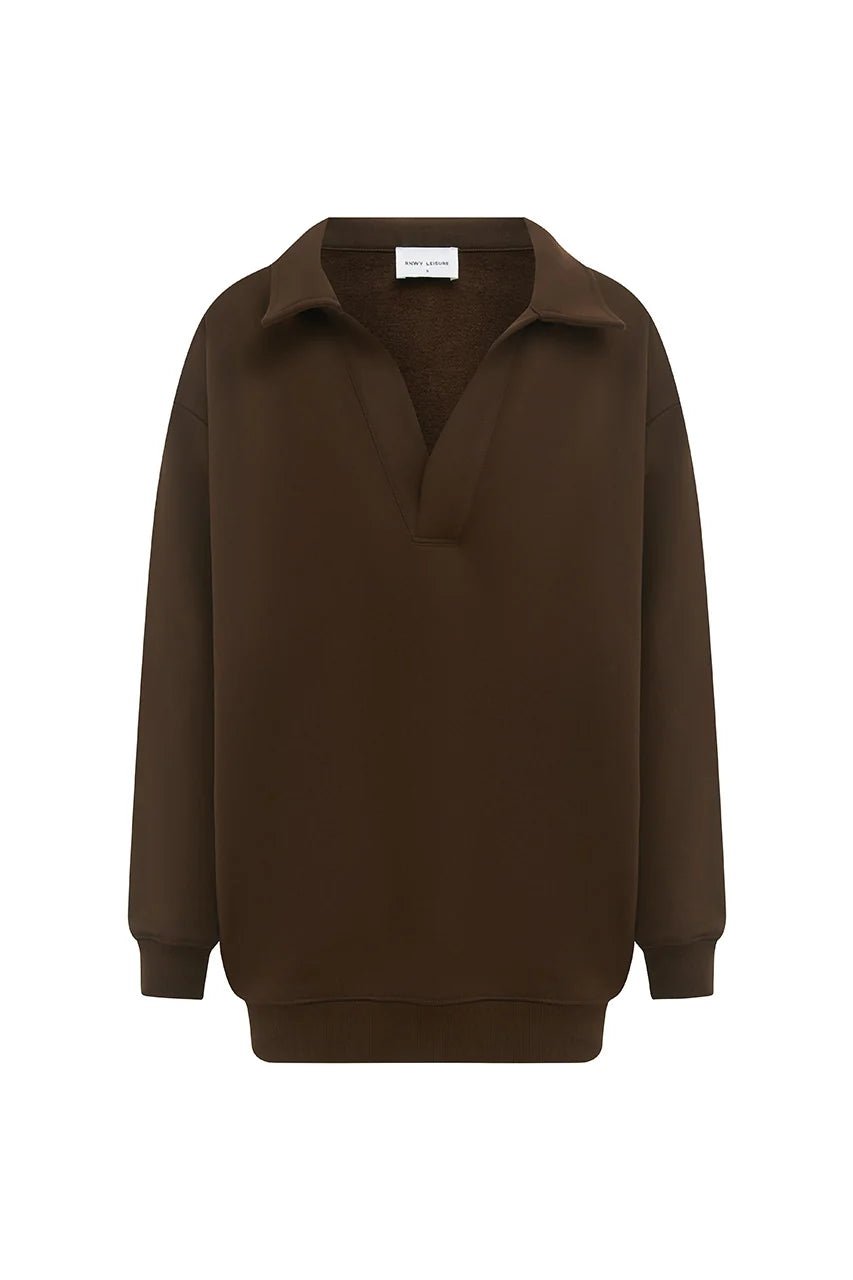 Laurette Oversized Sweater - Chocolate