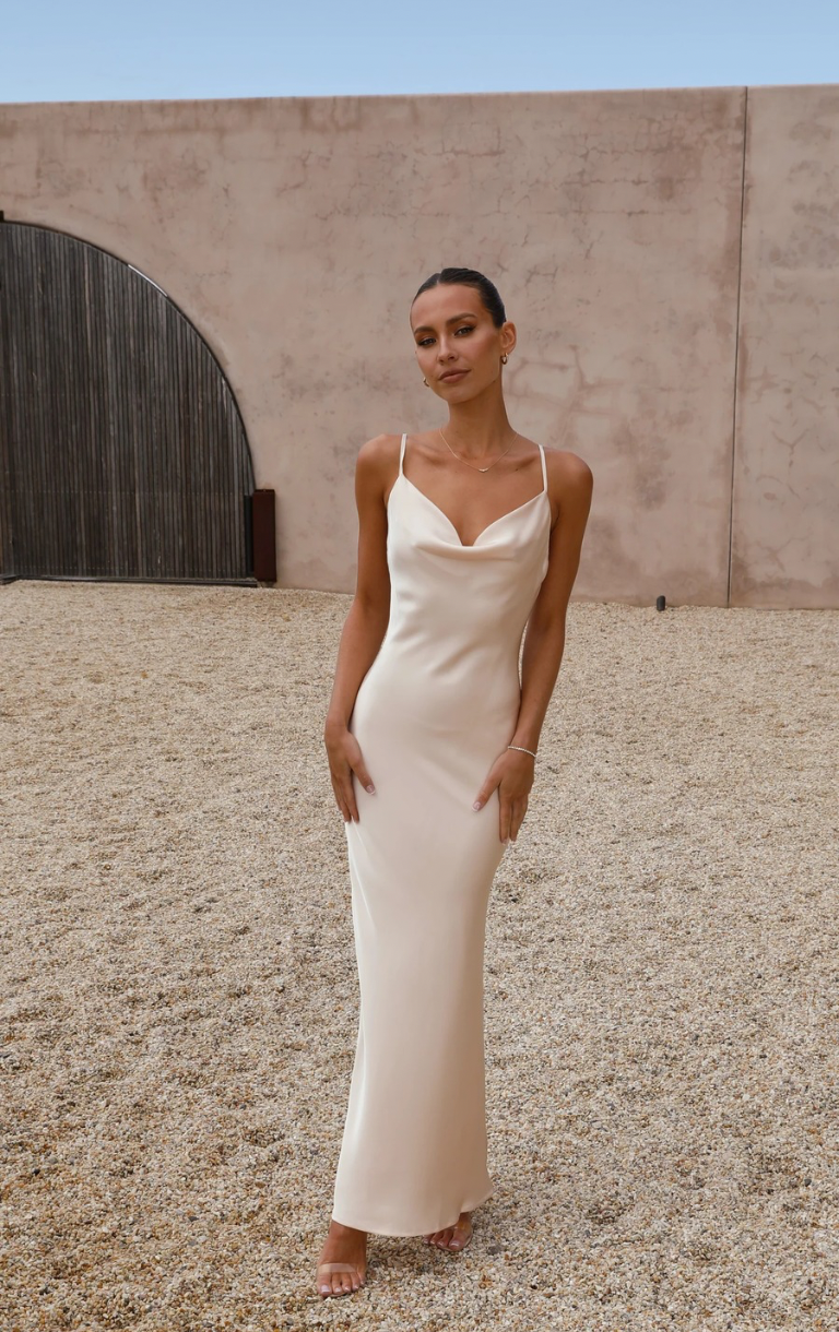 Willow Maxi Dress - Champagne