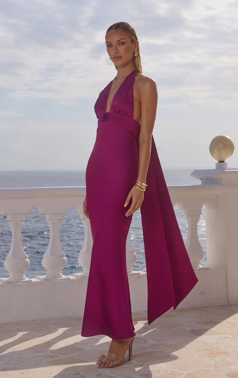 Sylvie Maxi Dress - Plum