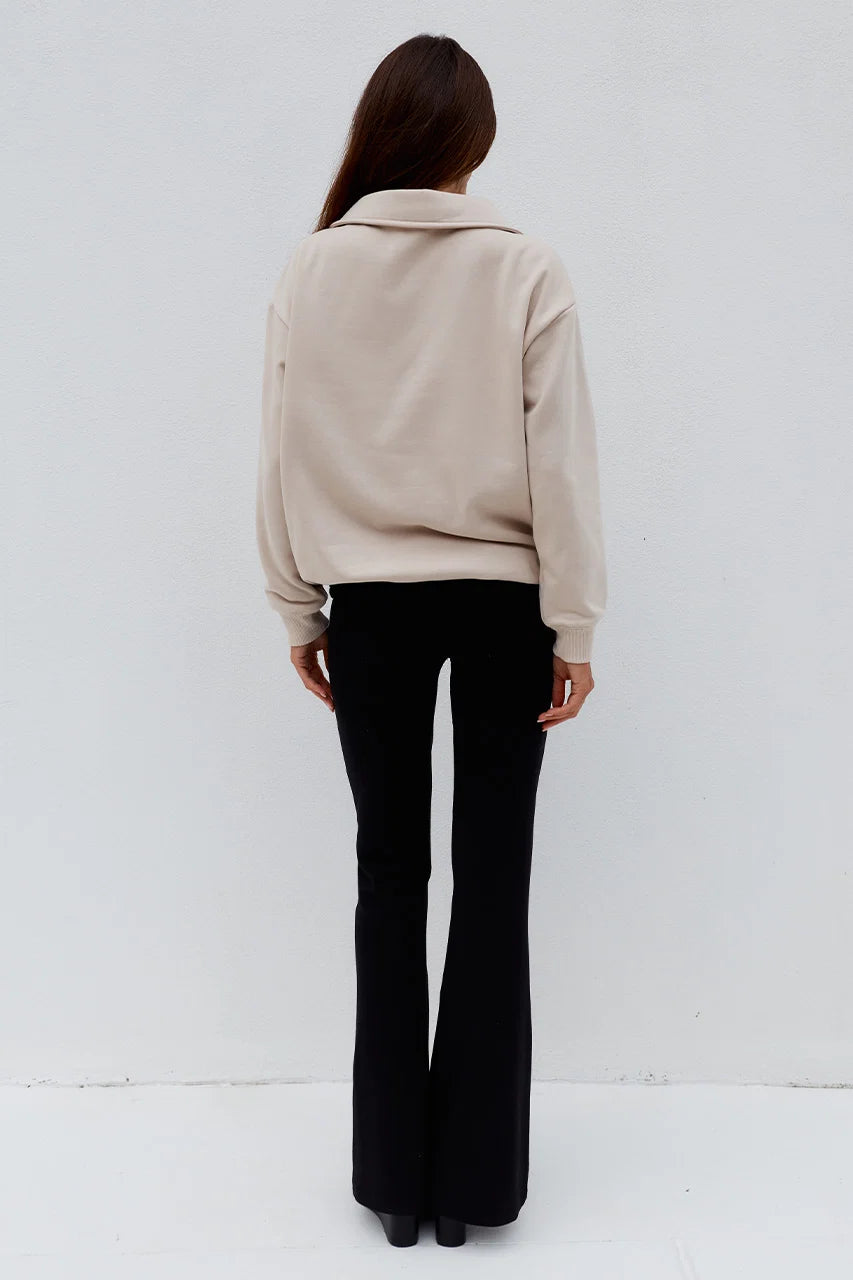 Laurette Oversized Sweater - Biscuit