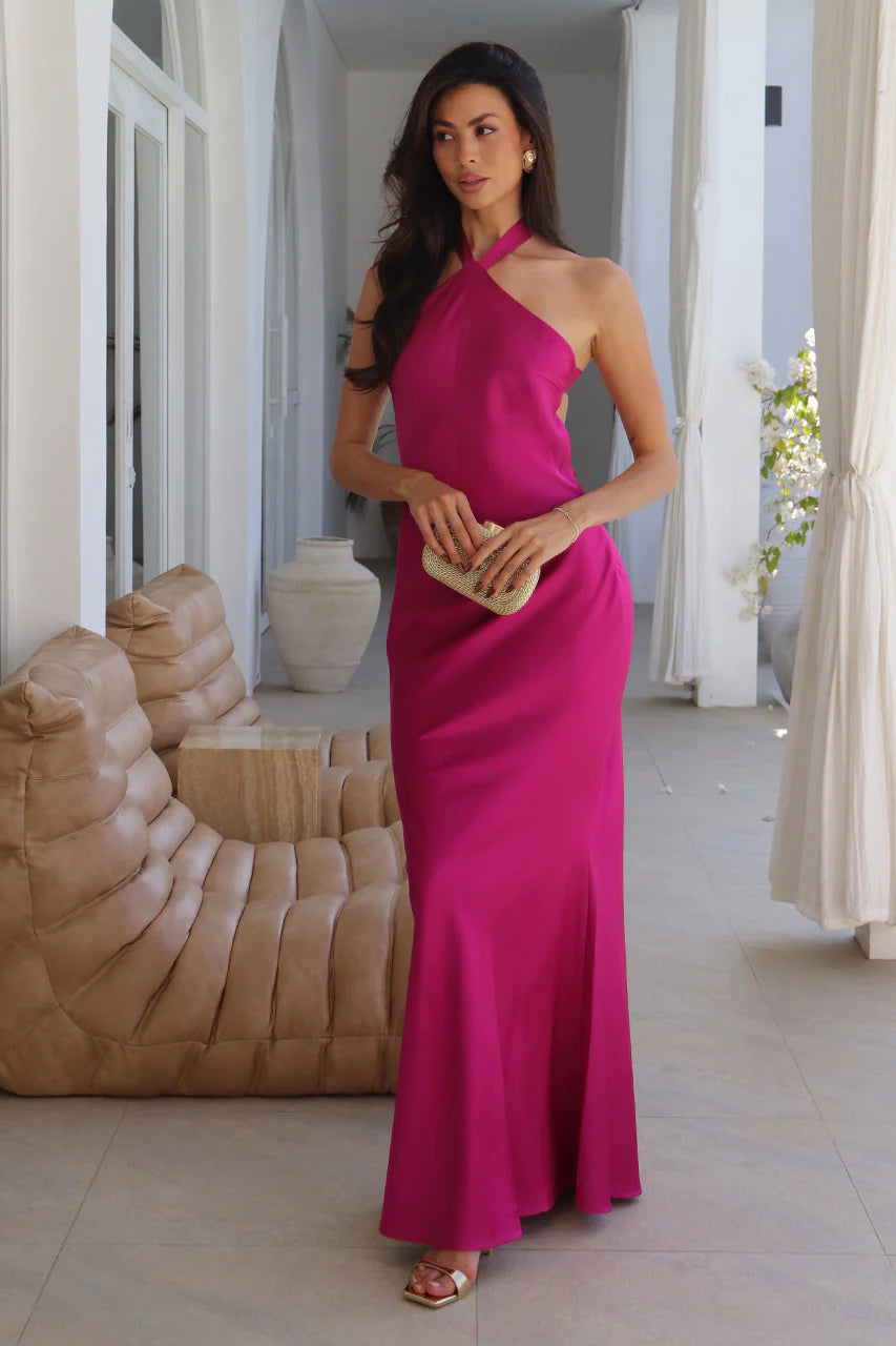 Chara Maxi Dress - Magenta