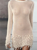 Pearl Knit Mini Dress