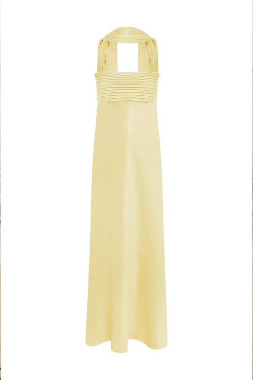 (XS) Elsa Maxi Dress - Lemon