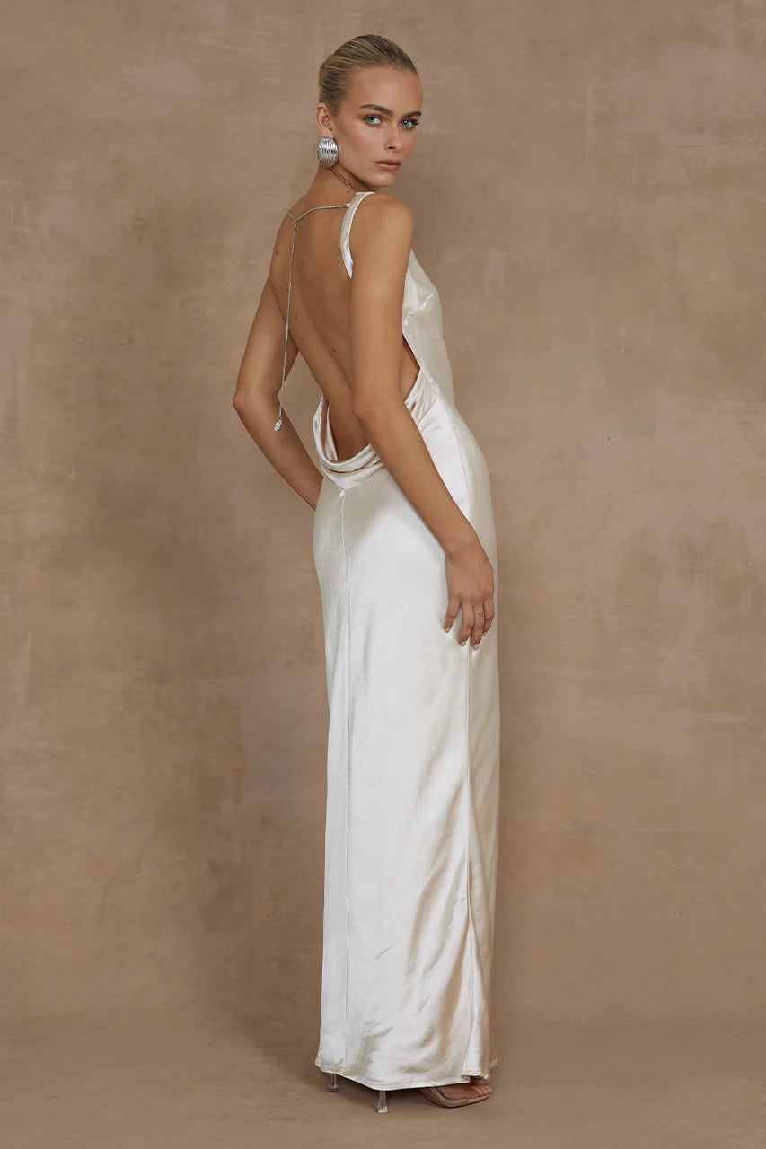 Samsara Maxi Dress - Champagne